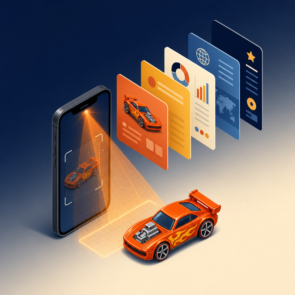 AI scanning a Hot Wheels car